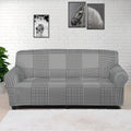 Prince of Wales Check Pattern Print Sofa Cover