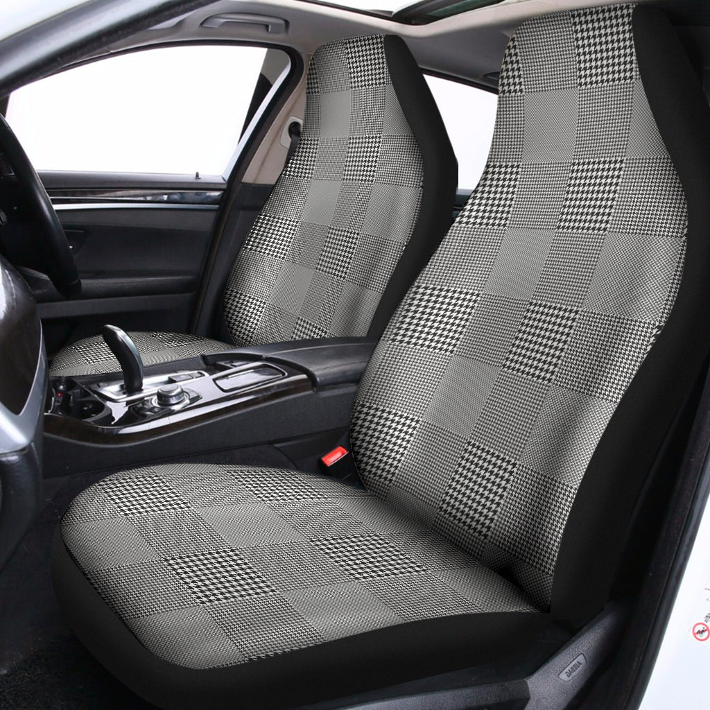 Prince of Wales Check Pattern Print Universal Fit Car Seat Covers