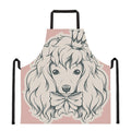 Princess Poodle Print Apron