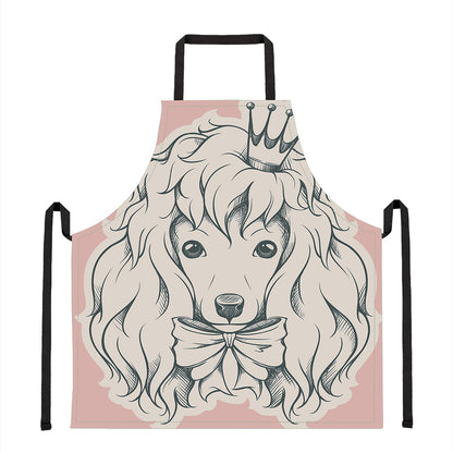 Princess Poodle Print Apron