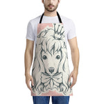 Princess Poodle Print Apron
