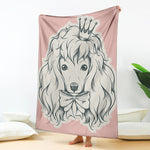 Princess Poodle Print Blanket