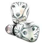 Princess Poodle Print Boxing Gloves