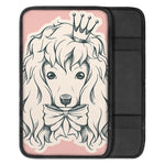 Princess Poodle Print Car Center Console Cover
