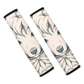 Princess Poodle Print Car Seat Belt Covers