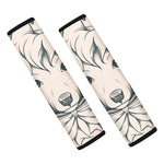 Princess Poodle Print Car Seat Belt Covers