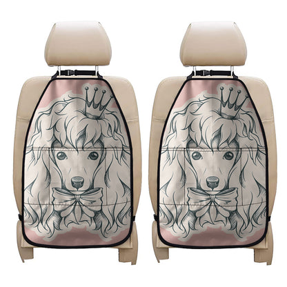 Princess Poodle Print Car Seat Organizers