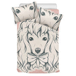 Princess Poodle Print Duvet Cover Bedding Set