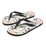 Princess Poodle Print Flip Flops