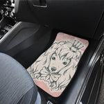 Princess Poodle Print Front and Back Car Floor Mats