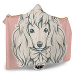 Princess Poodle Print Hooded Blanket