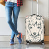 Princess Poodle Print Luggage Cover