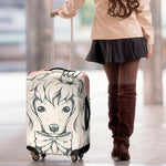 Princess Poodle Print Luggage Cover