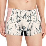 Princess Poodle Print Men's Boxer Briefs