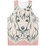 Princess Poodle Print Men's Tank Top