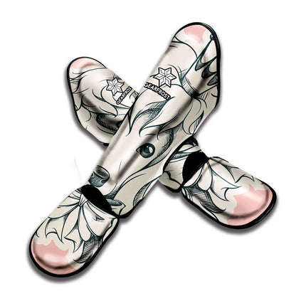 Princess Poodle Print Muay Thai Shin Guard