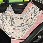 Princess Poodle Print Pet Car Back Seat Cover
