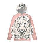 Princess Poodle Print Pullover Hoodie