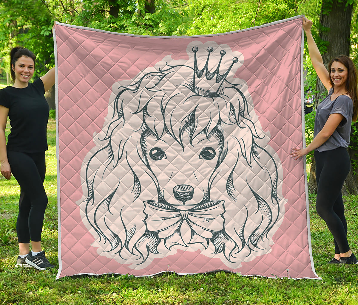 Princess Poodle Print Quilt