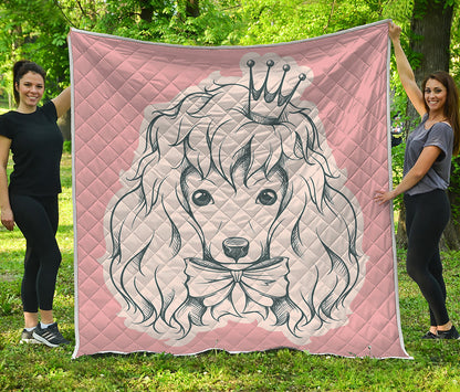 Princess Poodle Print Quilt