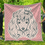 Princess Poodle Print Quilt