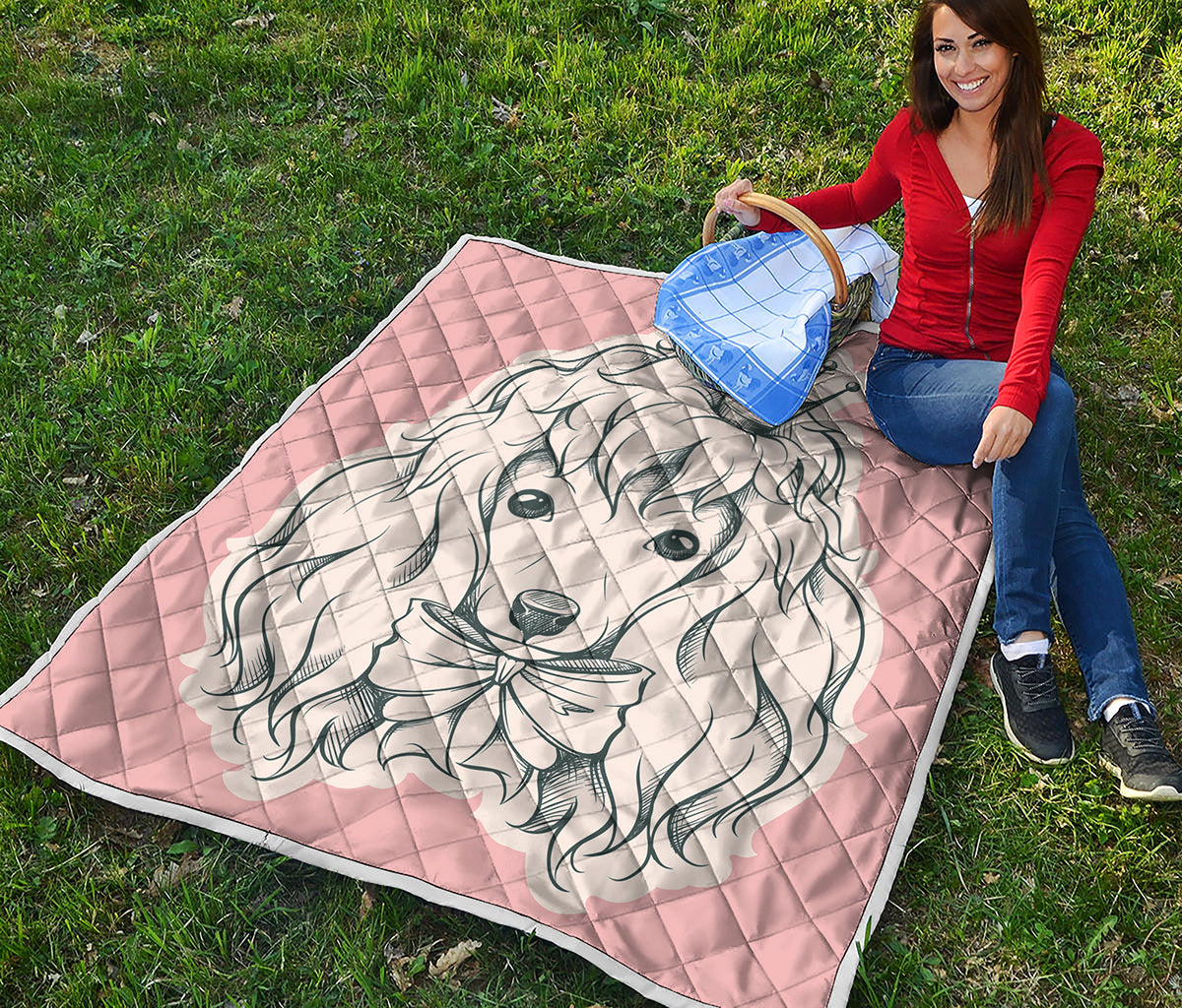 Princess Poodle Print Quilt