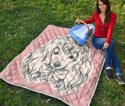Princess Poodle Print Quilt