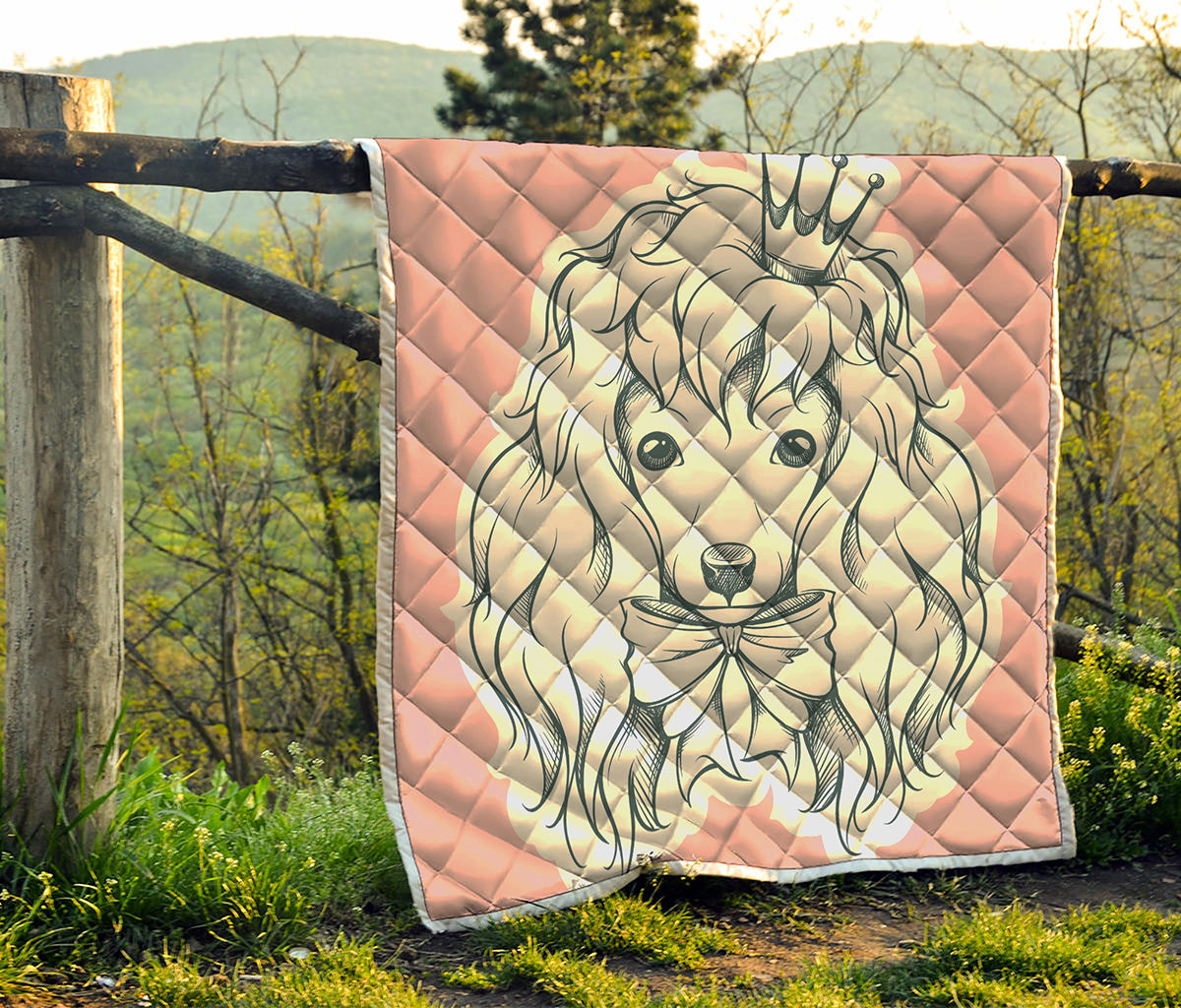 Princess Poodle Print Quilt