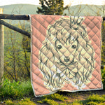 Princess Poodle Print Quilt
