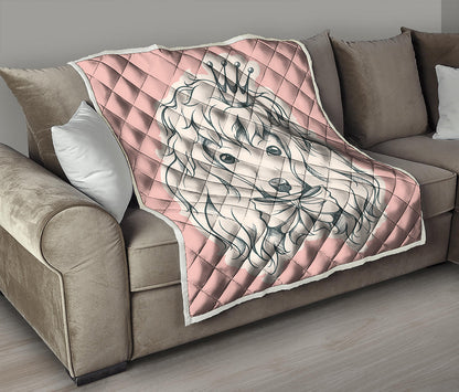 Princess Poodle Print Quilt