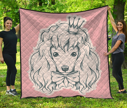 Princess Poodle Print Quilt