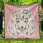 Princess Poodle Print Quilt