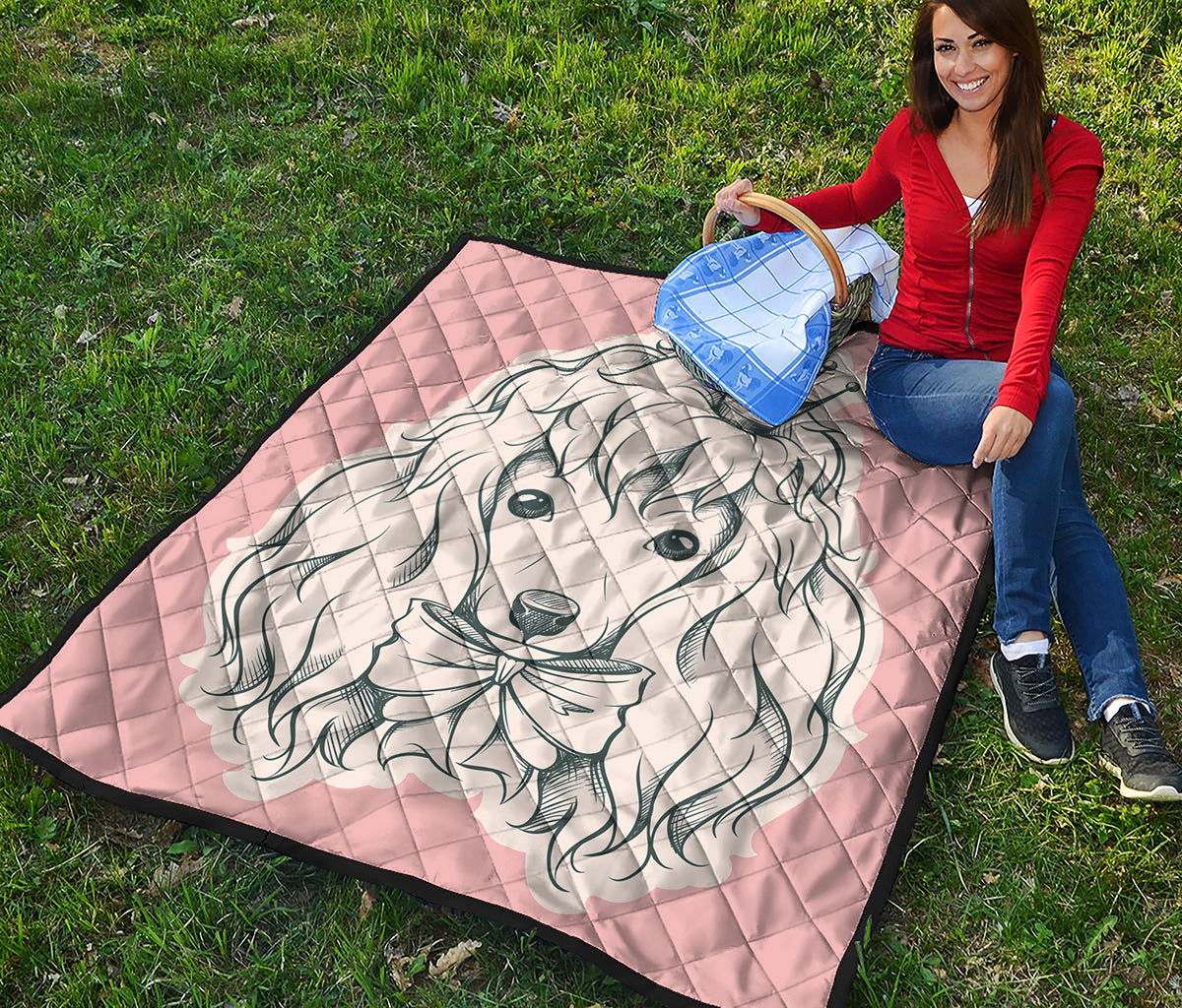 Princess Poodle Print Quilt