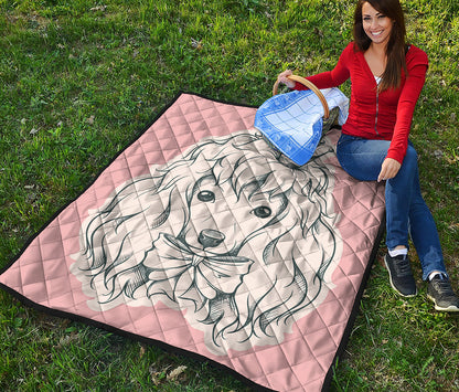 Princess Poodle Print Quilt