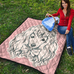 Princess Poodle Print Quilt