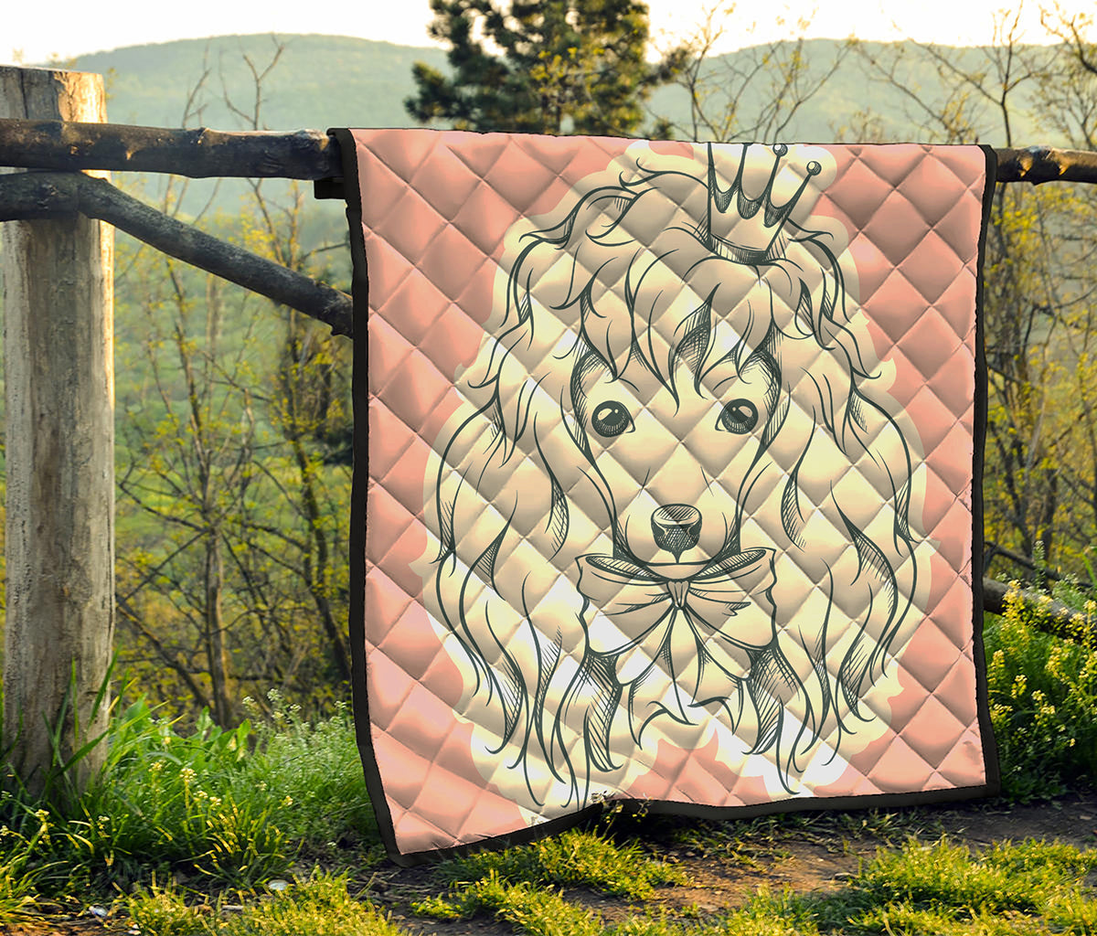 Princess Poodle Print Quilt
