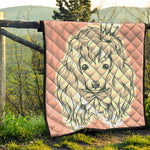 Princess Poodle Print Quilt