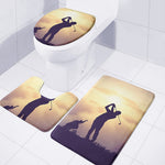 Pro Golf Swing Print 3 Piece Bath Mat Set