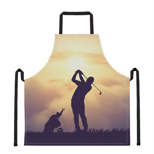 Pro Golf Swing Print Apron