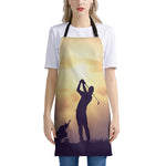 Pro Golf Swing Print Apron