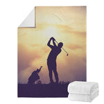 Pro Golf Swing Print Blanket