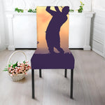 Pro Golf Swing Print Dining Chair Slipcover