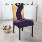 Pro Golf Swing Print Dining Chair Slipcover