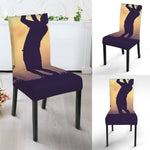Pro Golf Swing Print Dining Chair Slipcover