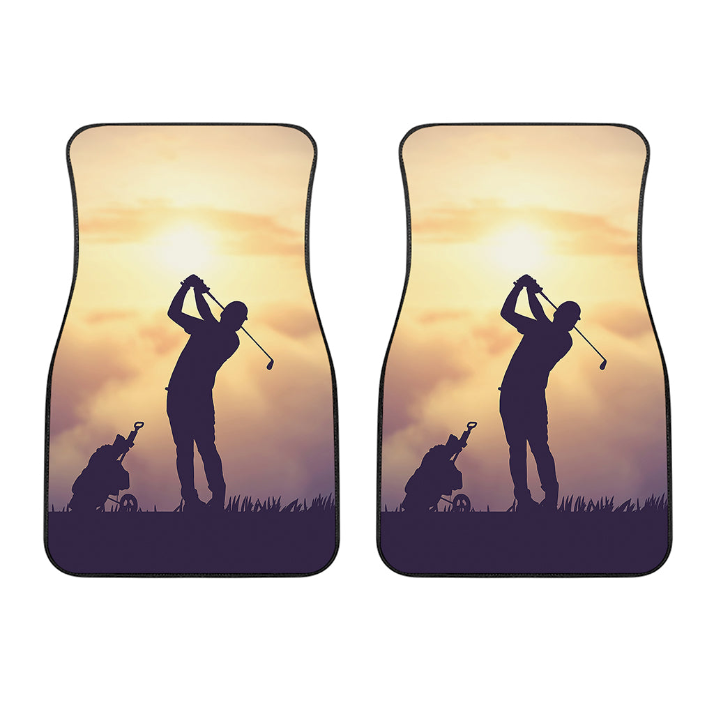 Pro Golf Swing Print Front Car Floor Mats