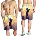 Pro Golf Swing Print Men's Shorts