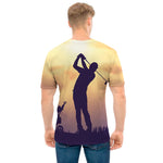 Pro Golf Swing Print Men's T-Shirt