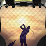 Pro Golf Swing Print Pet Car Back Seat Cover