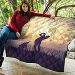 Pro Golf Swing Print Quilt