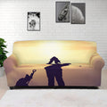Pro Golf Swing Print Sofa Cover